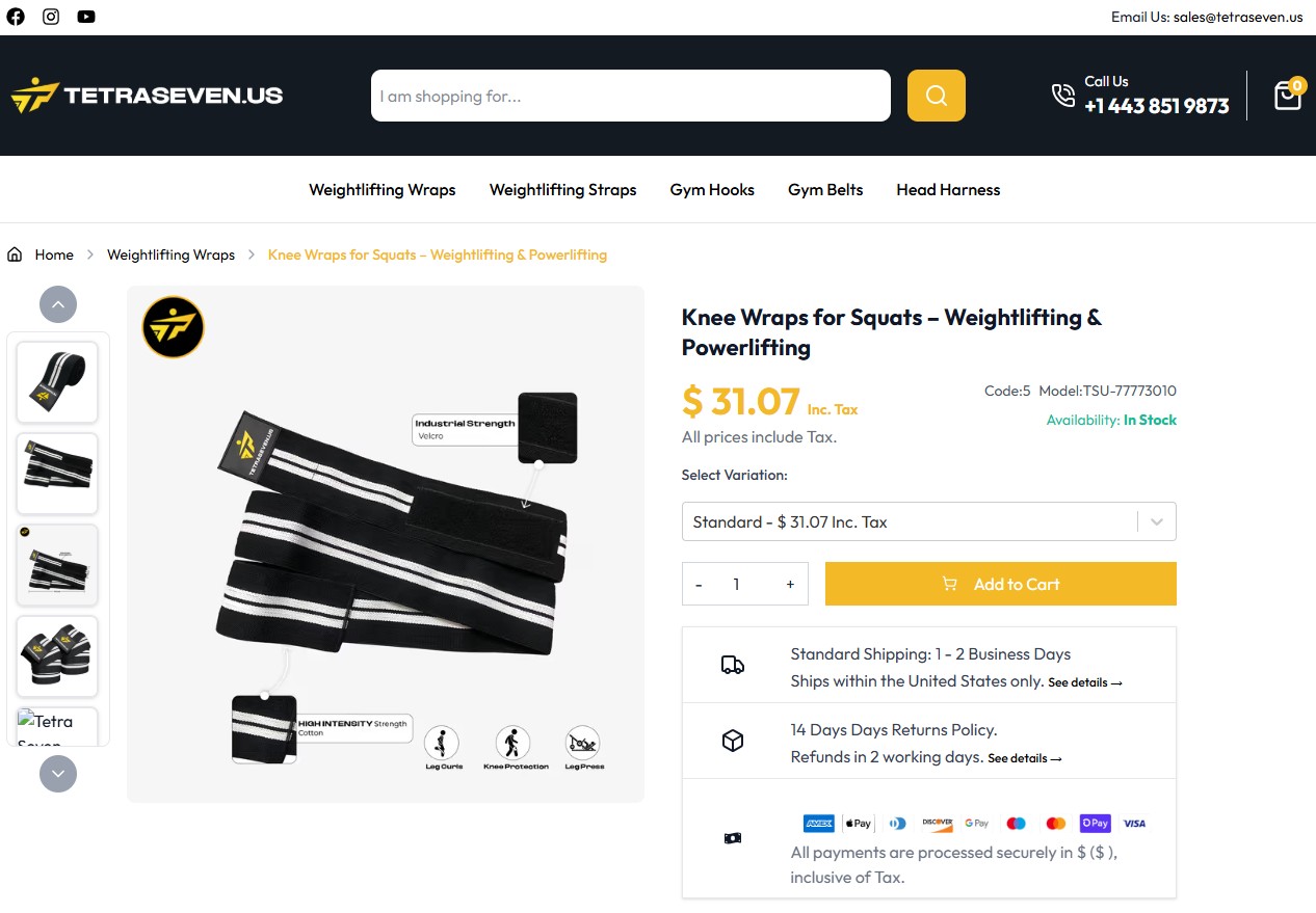 TetraSeven – Custom Ecommerce Platform with SEO & Google Ads