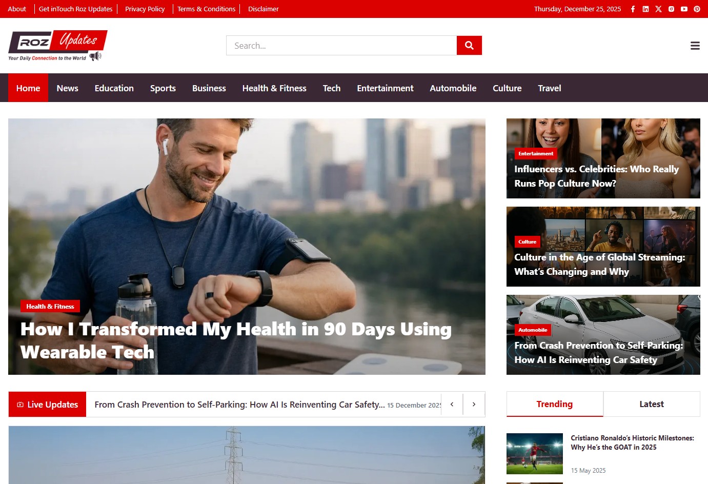 RozUpdates – SEO-Optimized News & Content Platform
